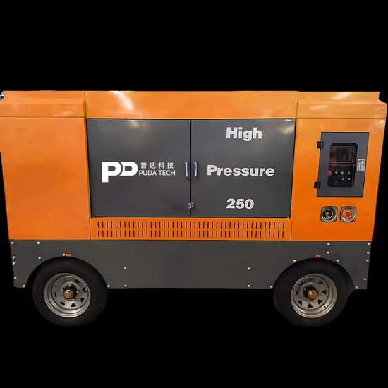Double-Working Oil-Cooled 16/8m³ /Min or 565/282cfm 16/10bars Diesel Screw Air Compressor